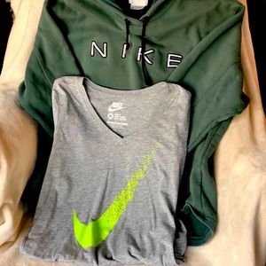 Nike Hoodie sweatshirt and Nike T-shirt
